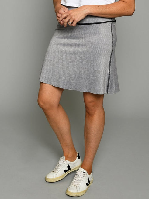 The Sport Skirt - Black / Grey Texture